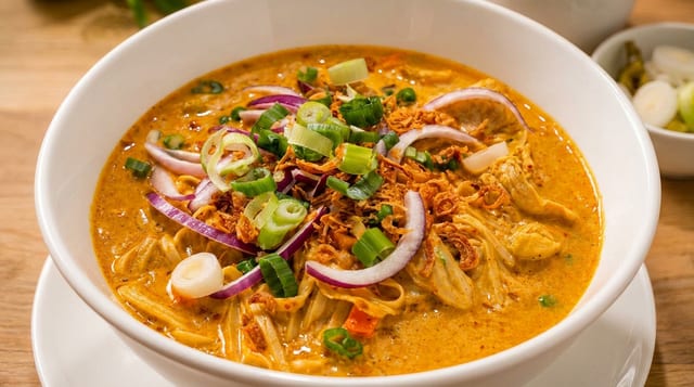 Khao Soi (Yellow Curry Noodle).