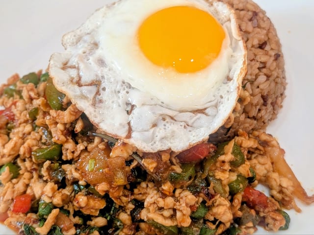 Pad Kra Pao Chicken.