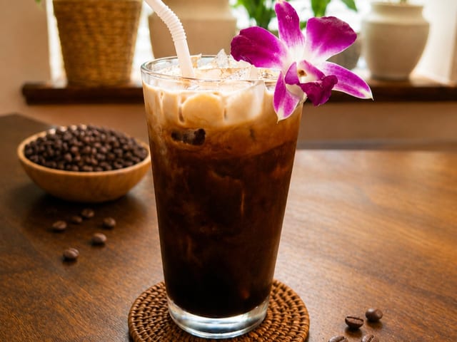Iced Thai Coffee.