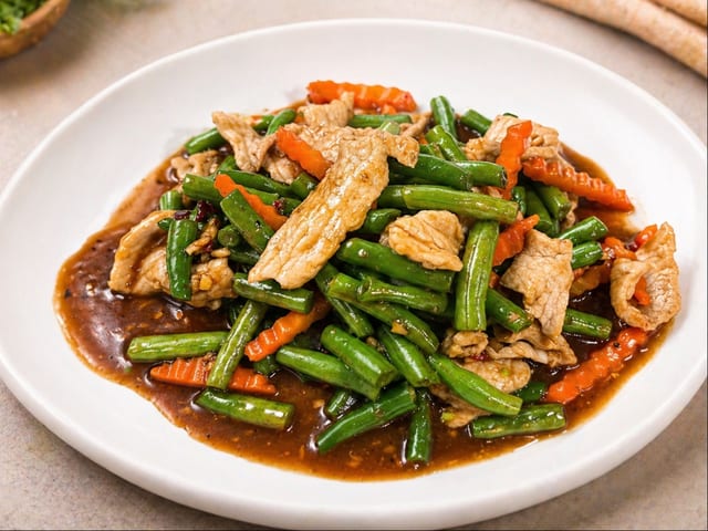 Spicy Green Bean Stir-Fry.